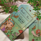 魔法の森の妖精の1歳の誕生日プレゼントタグ ギフトタグ