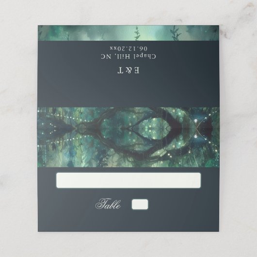 魔法の森の妖精結婚の座席表 プレイスカード (外部開封)