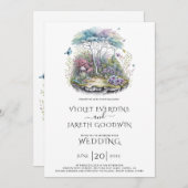 魔法の森の妖精結婚物語 招待状 (正面/裏面)