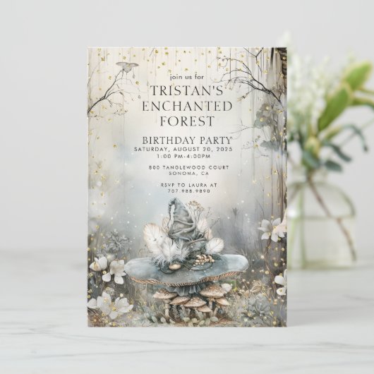 魔法の森の子供の誕生日パーティー 招待状 (スタンド正面)