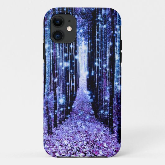 魔法の森の小径 紫と青 Case-Mate iPhoneケース (裏面)