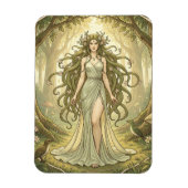 魔法の森の幻想的な女性 マグネット (縦)