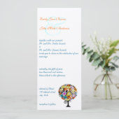 魔法の森の愛のサークル結婚式招待状 招待状 (スタンド正面)