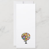 魔法の森の愛のサークル結婚式招待状 招待状 (裏面)