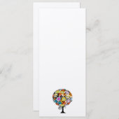 魔法の森の愛のサークル結婚式招待状 招待状 (正面/裏面)