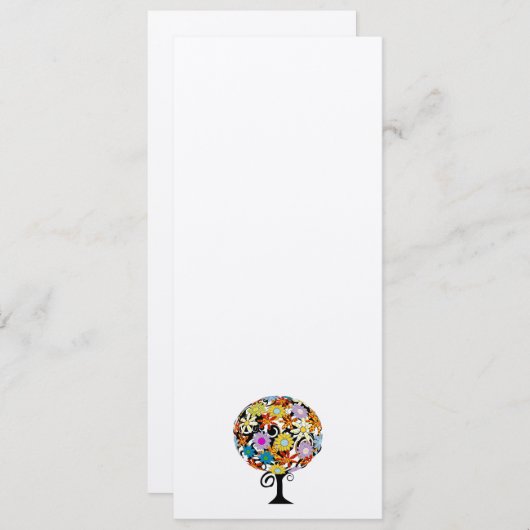 魔法の森の愛のサークル結婚式招待状 招待状 (正面/裏面)