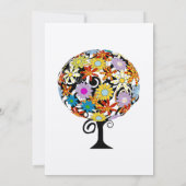 魔法の森の愛のサークル結婚式招待状 招待状 (裏面)