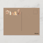 魔法の森の感謝 ポストカード (裏面)