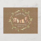 魔法の森の感謝 ポストカード (正面)