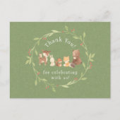 魔法の森の感謝 ポストカード (正面)