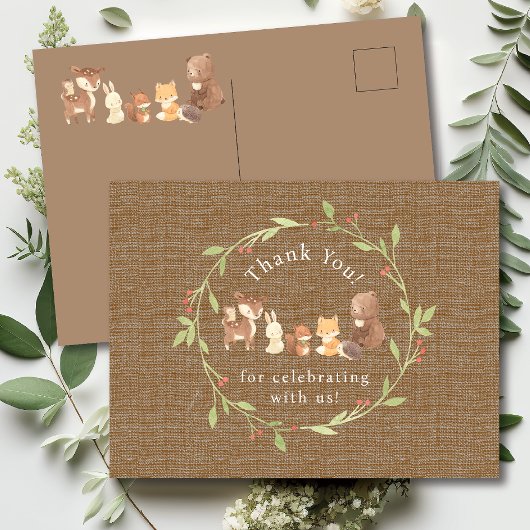 魔法の森の感謝 ポストカード