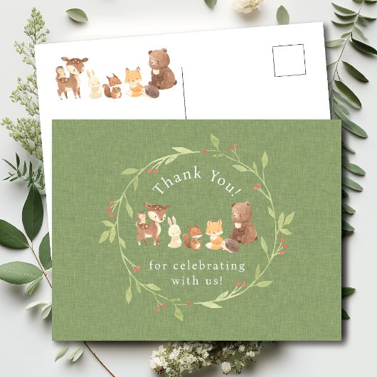 魔法の森の感謝 ポストカード