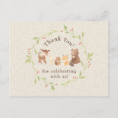 魔法の森の感謝 ポストカード (正面)