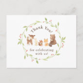 魔法の森の感謝 ポストカード (正面)