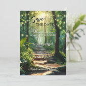 魔法の森の文字列ライト日付カードを保存 セーブザデート (スタンド正面)