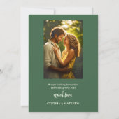 魔法の森の文字列ライト日付カードを保存 セーブザデート (裏面)