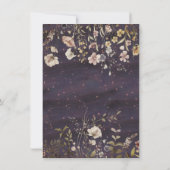 魔法の森の月明かりの赤ちゃんシャワー 招待状 (裏面)