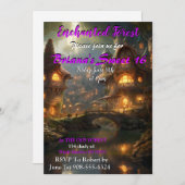 魔法の森の村　スウィート16 招待状 (正面/裏面)