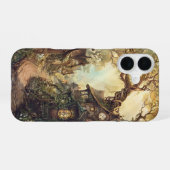 魔法の森の村 iPhone 16ケース (裏面横)