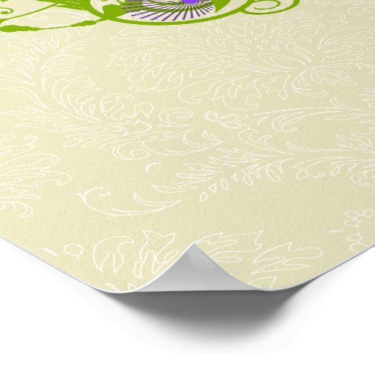 魔法の森の枝での結婚式座席表 ポスター (角)