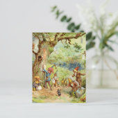 魔法の森の格言、小人、妖精 ポストカード (スタンド正面)