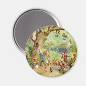 魔法の森の格言、小人、妖精 マグネット (正面/裏面)