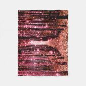 魔法の森の桃色 フリースブランケット (正面)