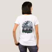 魔法の森の満月ナチュラルグラフィックTシャツ Tシャツ (裏面フル)