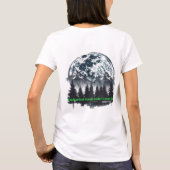 魔法の森の満月ナチュラルグラフィックTシャツ Tシャツ (裏面)