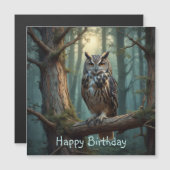 魔法の森の磁気誕生日カード (正面/裏面)