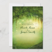 魔法の森の素朴な結婚式の招待状 招待状 (正面)