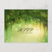 魔法の森の素朴なRSVPウェディングポストカード インビテーションポストカード