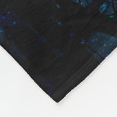 魔法の森の紫の空 フリースブランケット (角)