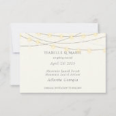 魔法の森の結婚式 ライト キノコ 鹿の子 セーブザデート (裏面)