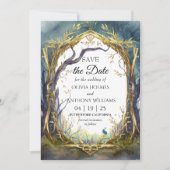 魔法の森の結婚式 Save The Date カード (正面)