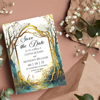 魔法の森の結婚式 Save The Date カード