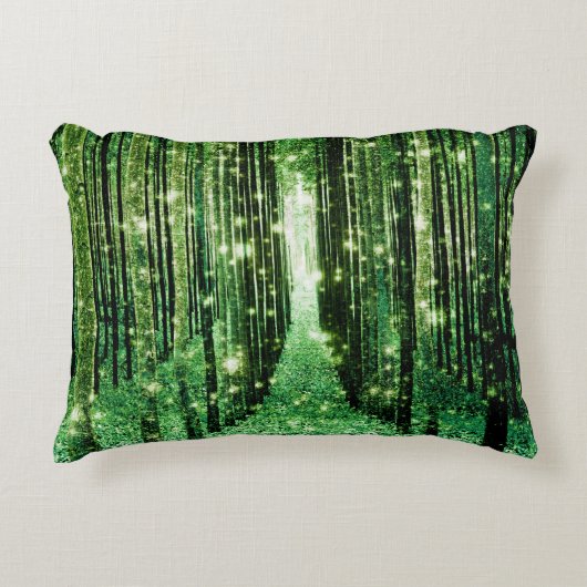 魔法の森の緑の謎 アクセントクッション (正面)