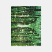 魔法の森の緑の謎 フリースブランケット (正面)