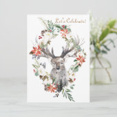 魔法の森の花のホリデー クリスマスパーティー 招待状 (スタンド正面)