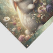 魔法の森の花の幻想ウサギデコパージュ 薄葉紙 (詳細)
