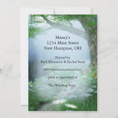 魔法の森の花嫁のシャワー 招待状 (裏面)