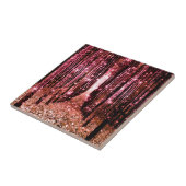 魔法の森の道　ピンクの桃 タイル (側面)