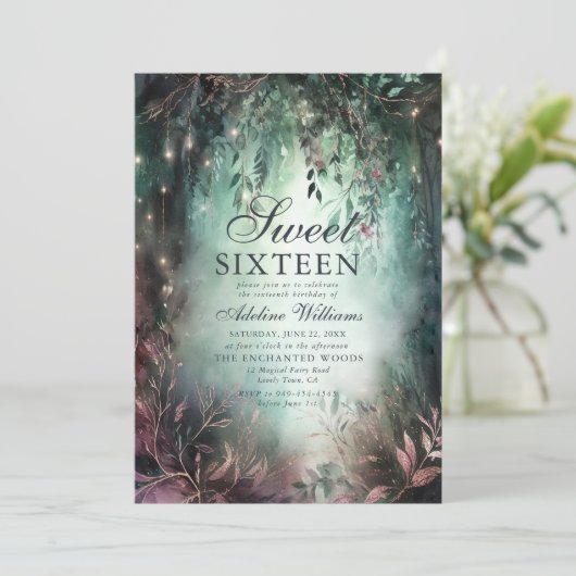 魔法の森の魔法の書道シック甘い16 招待状 (スタンド正面)