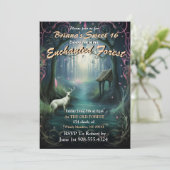 魔法の森の鹿のスイート16招待状 招待状 (スタンド正面)