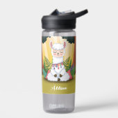 魔法の森めい想の可愛いラマ ウォーターボトル (左面)