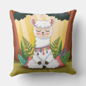 魔法の森めい想の可愛いラマ クッション (裏面)