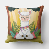 魔法の森めい想の可愛いラマ クッション (正面)