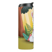 魔法の森めい想の可愛いラマ タンブラー (回転左)