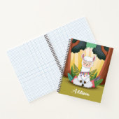 魔法の森めい想の可愛いラマ ノートブック (内部)