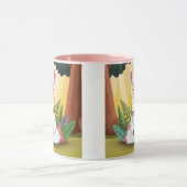 魔法の森めい想の可愛いラマ マグカップ (中央)